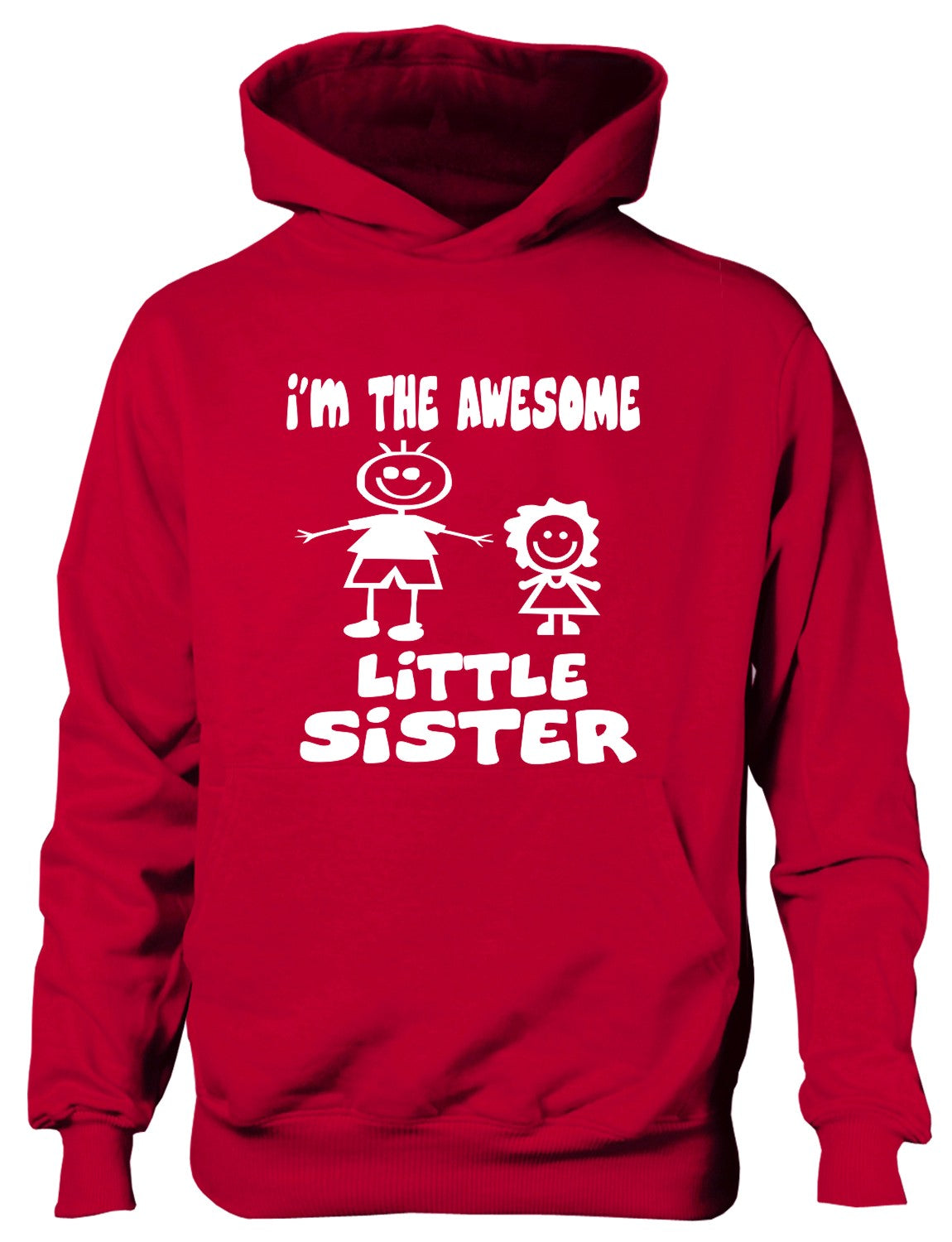 I'm The Awesome Little Sister Big Brother Kids Hoodie