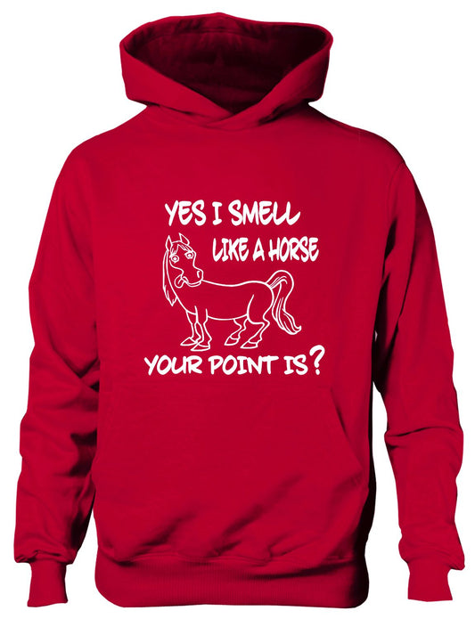 Yes I Smell Like A Horse Funny Pony Horse Riding Kids Hoodie