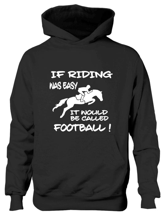 If Horse Riding Easy Would Be Called Football Pony Kids Hoodie