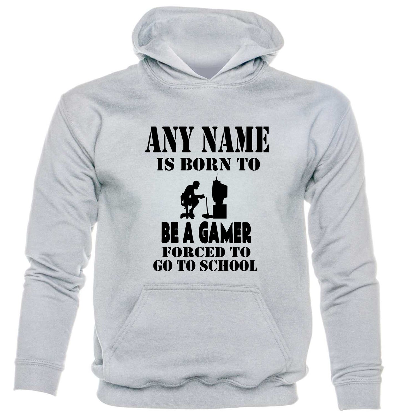 Kids Personalised Hoodie Born Be A Gamer Birthday Gift PS4 Any Name