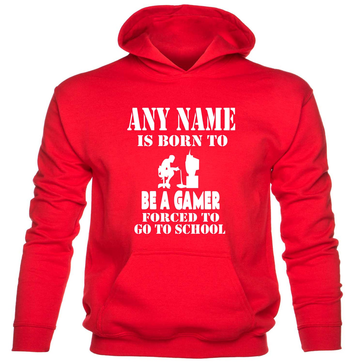 Kids Personalised Hoodie Born Be A Gamer Birthday Gift PS4 Any Name