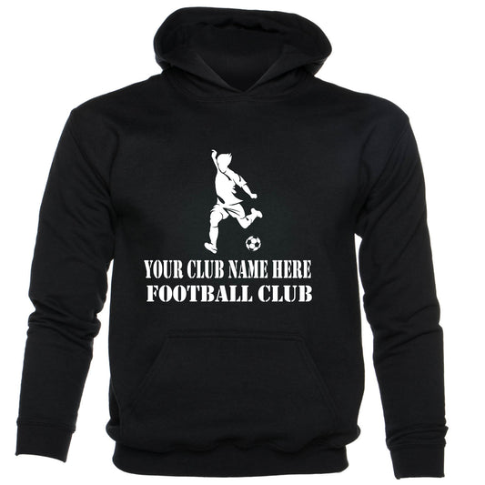 Kids Personalised Hoodie Your Club Name Here Football Local Sports Team Name