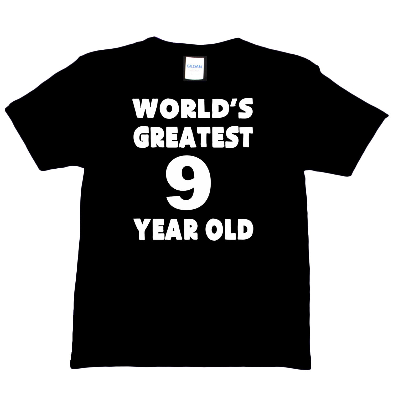 Happy Birthday Tee Age Gift Worlds Greatest Year Old 9th