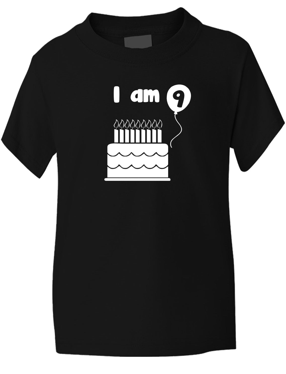 Birthday Kids Ages I Am 9 Nine T-Shirt