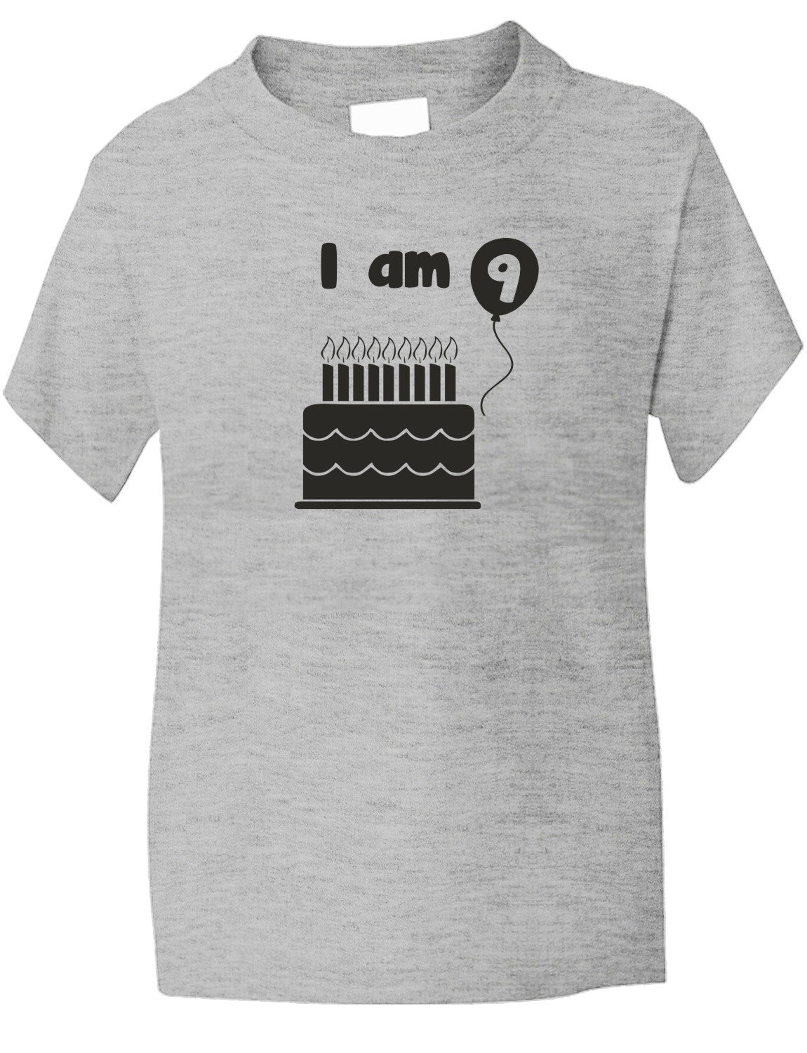 Birthday Kids Ages I Am 9 Nine T-Shirt