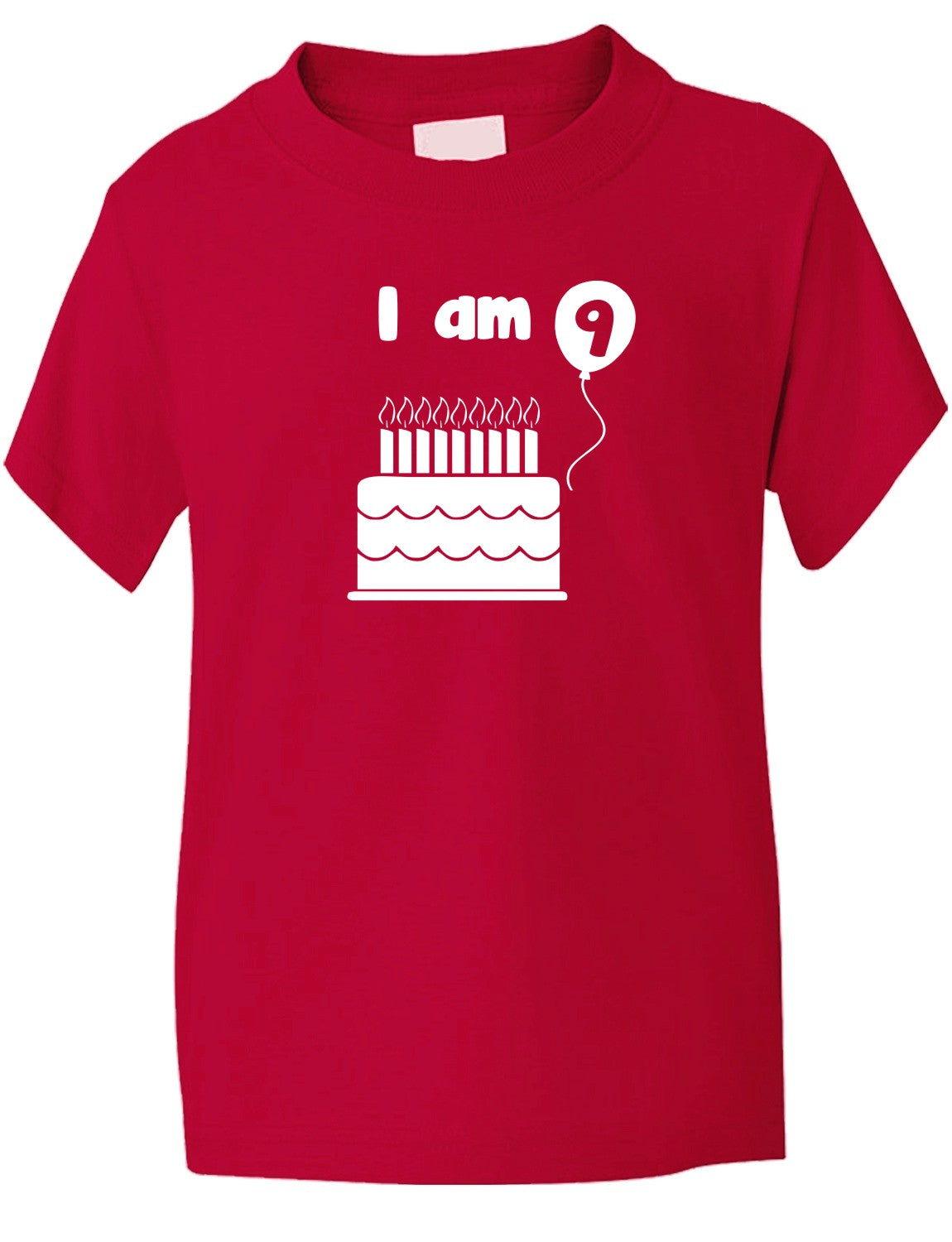 Birthday Kids Ages I Am 9 Nine T-Shirt
