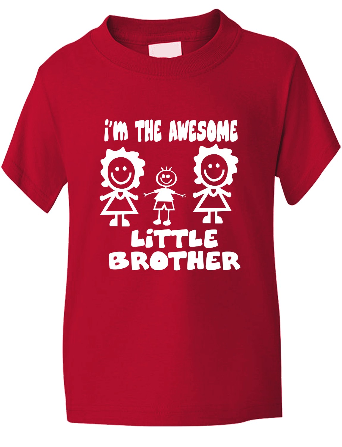 I'm The Awesome Little Brother Of 2 Sisters Kids T-Shirt