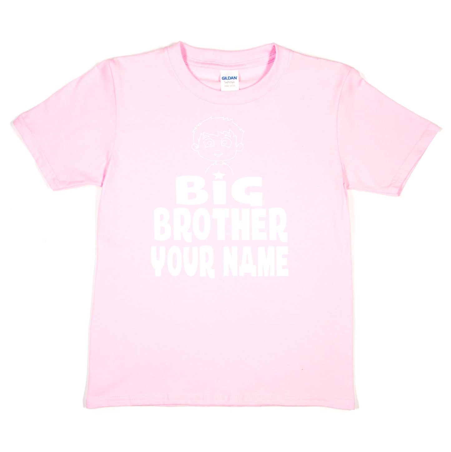 Kids Personalised Big Brother T-Shirt Your Name Birthday T-Shirt Tee Boys Gift