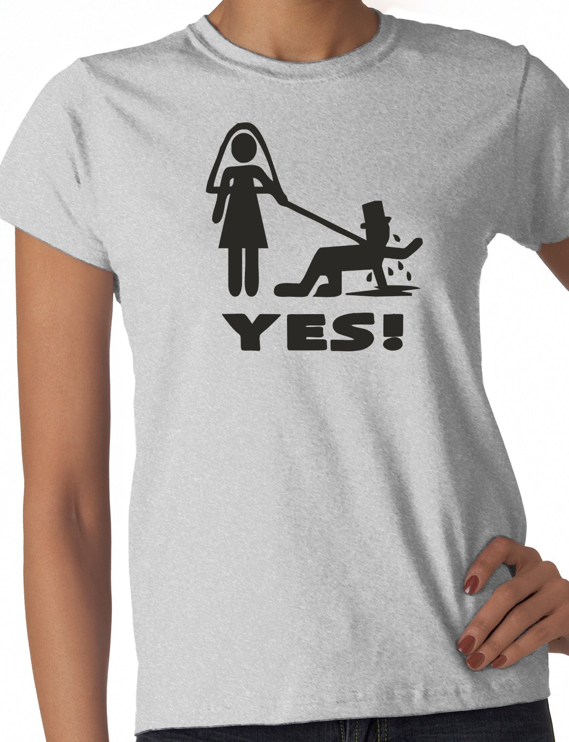 Bride Yes Ladies T-Shirt