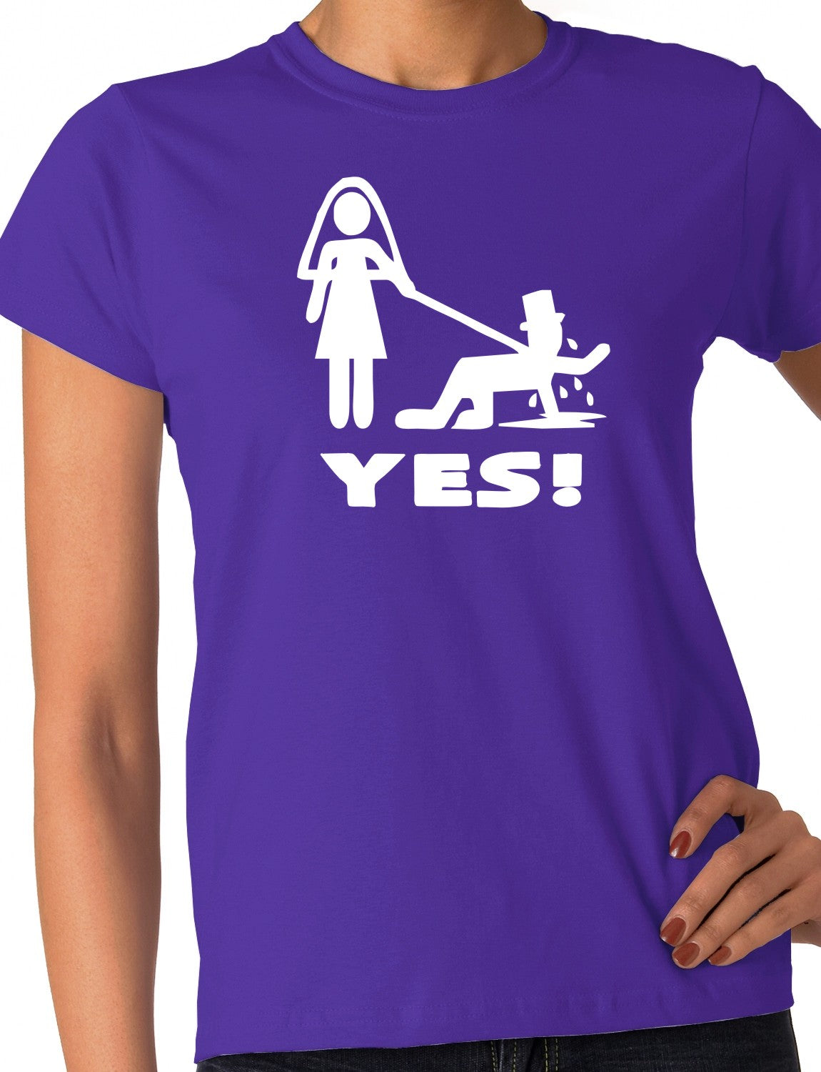 Bride Yes Ladies T-Shirt