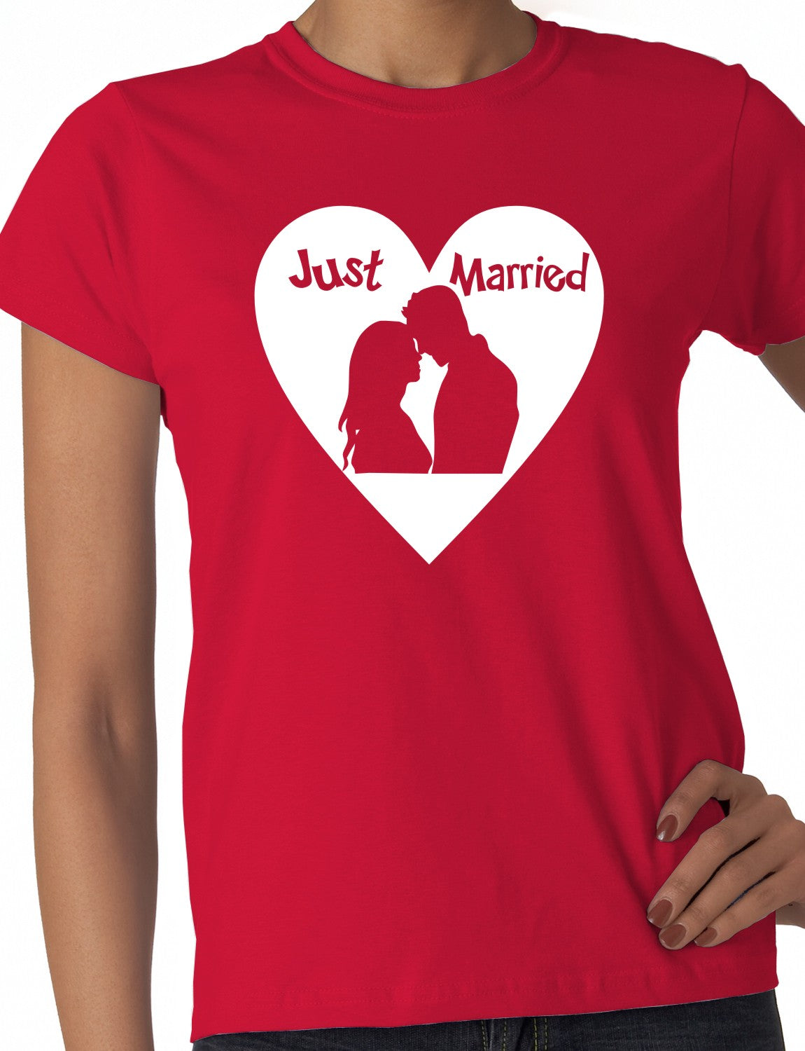 Just Married Ladies T-Shirt