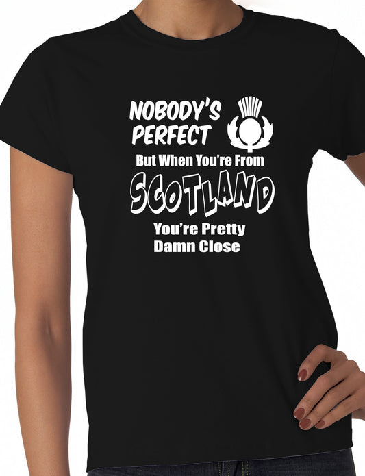 Proud To Be Scottish Scotland Gift Ladies T-shirt