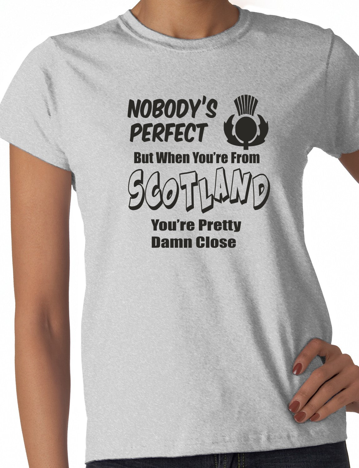 Proud To Be Scottish Scotland Gift Ladies T-shirt