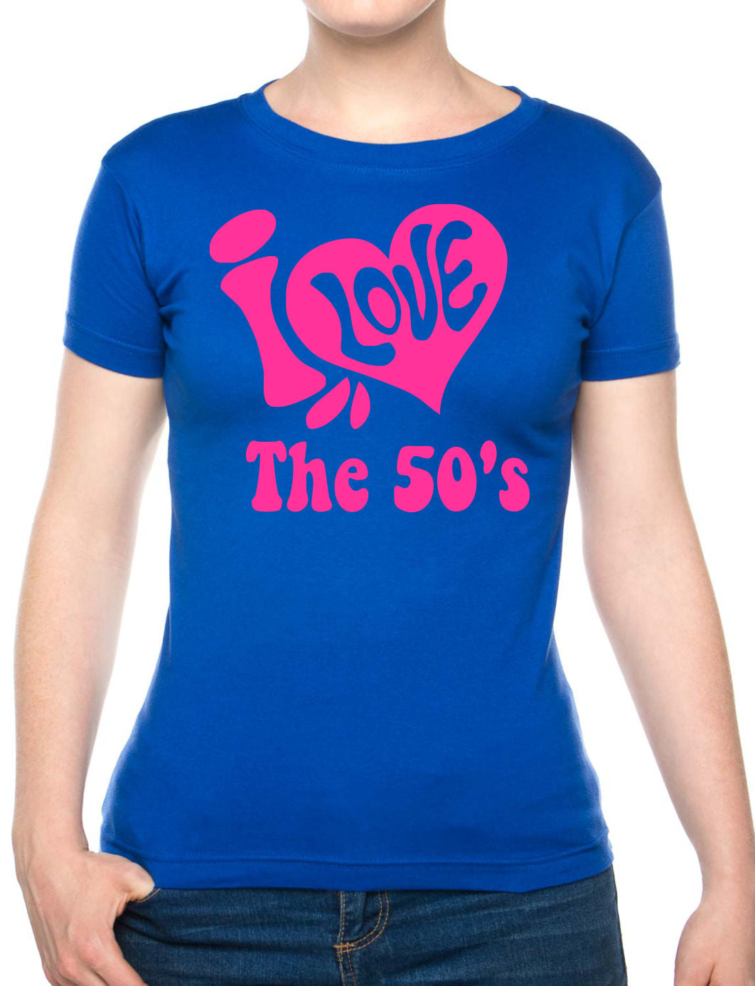 I Love the 50's Fifties Music Ladies T-Shirt