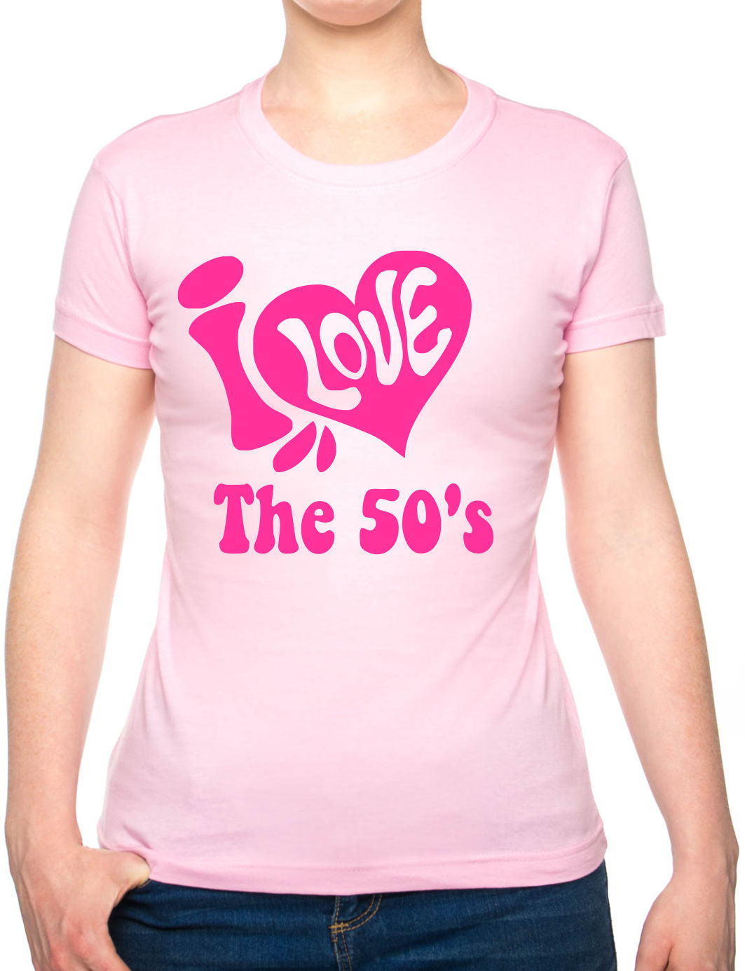 I Love the 50's Fifties Music Ladies T-Shirt