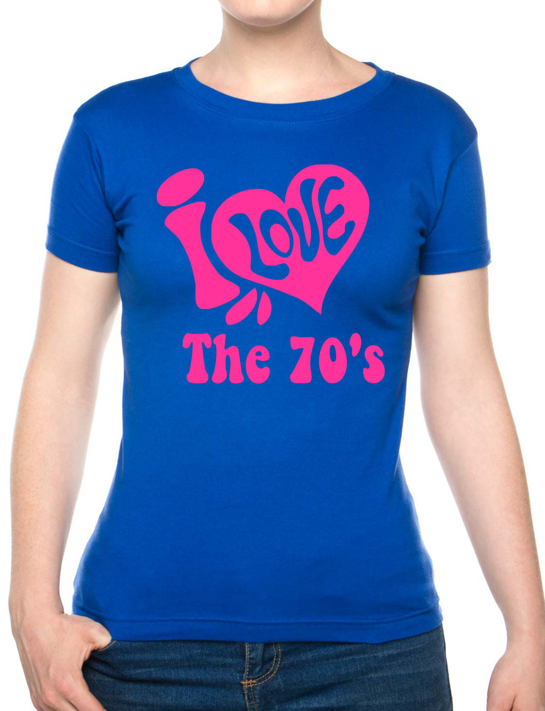 I Love the 70's Seventies Music Ladies T-Shirt