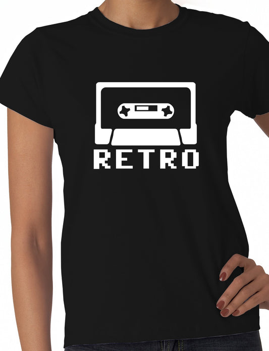 Retro Music Ladies T-shirt