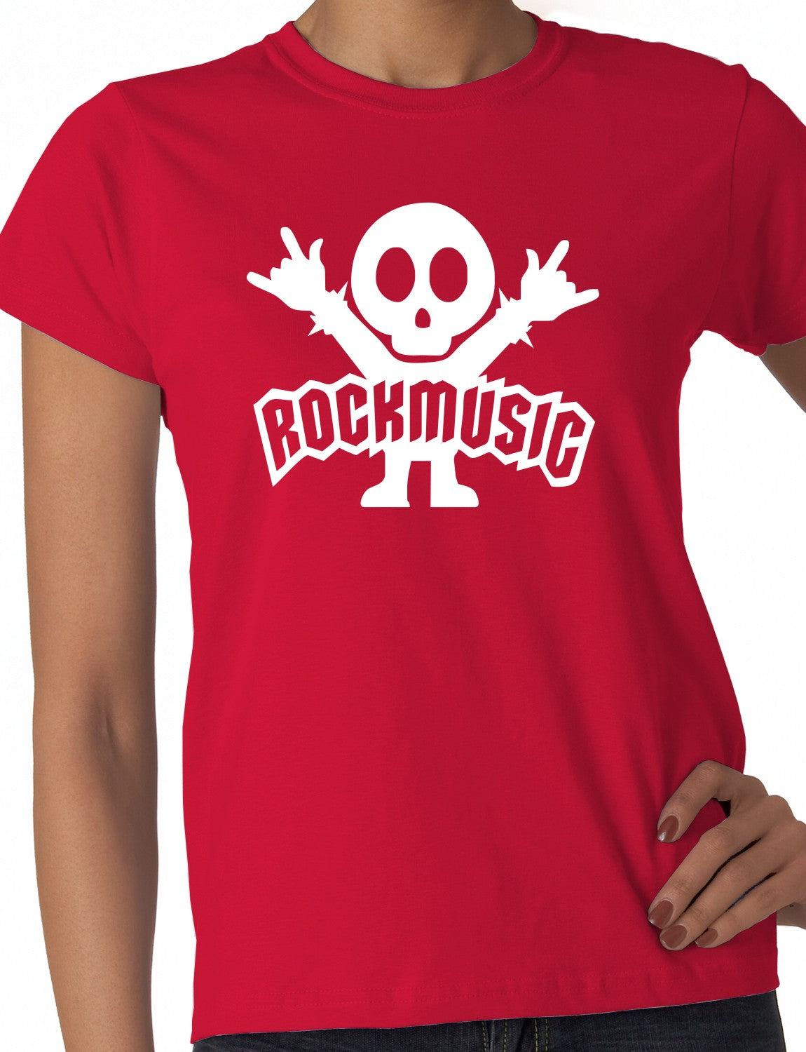 Rock Music Ladies T Shirt