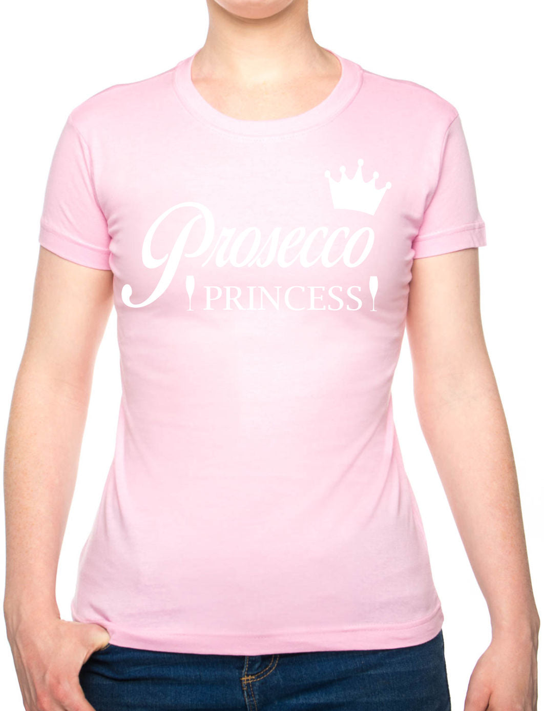 Prosecco Princess Funny Gift Hen Party Ladies T Shirt