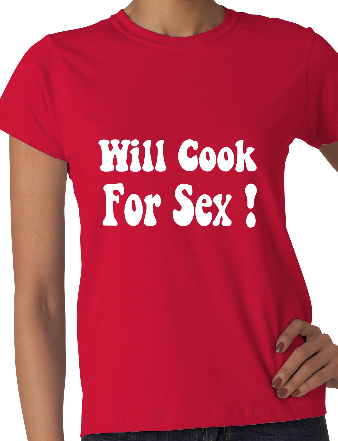Will Cook For Sex Funny Gift Ladies T Shirt