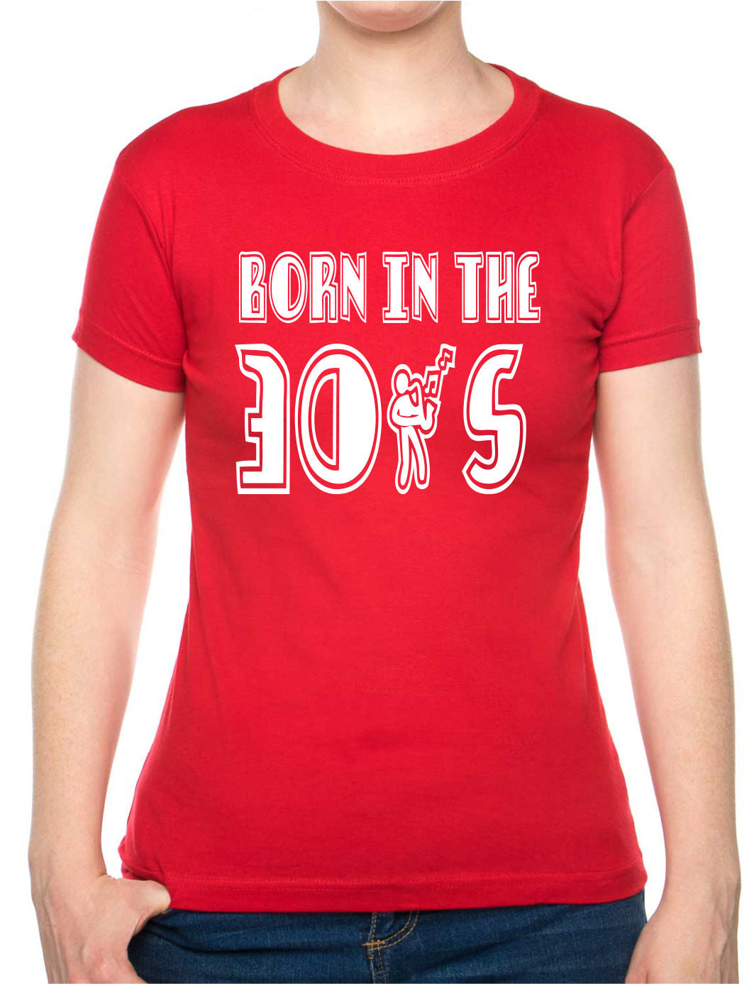 Born In The 30's Thirties Birthday Funny Ladies T Shirt