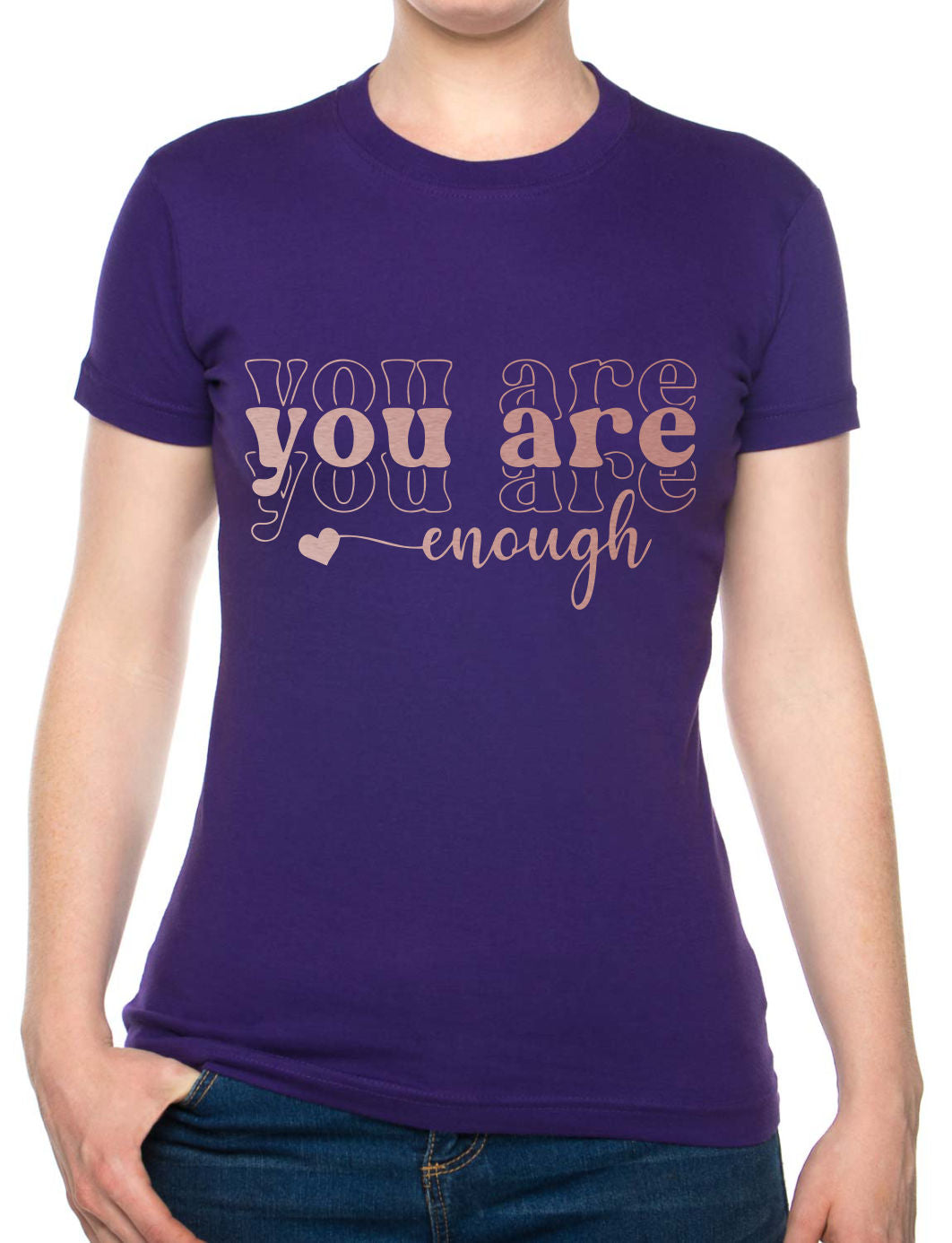You Are Enough Metal Awareness Self Love Womens T-Shirt Tee
