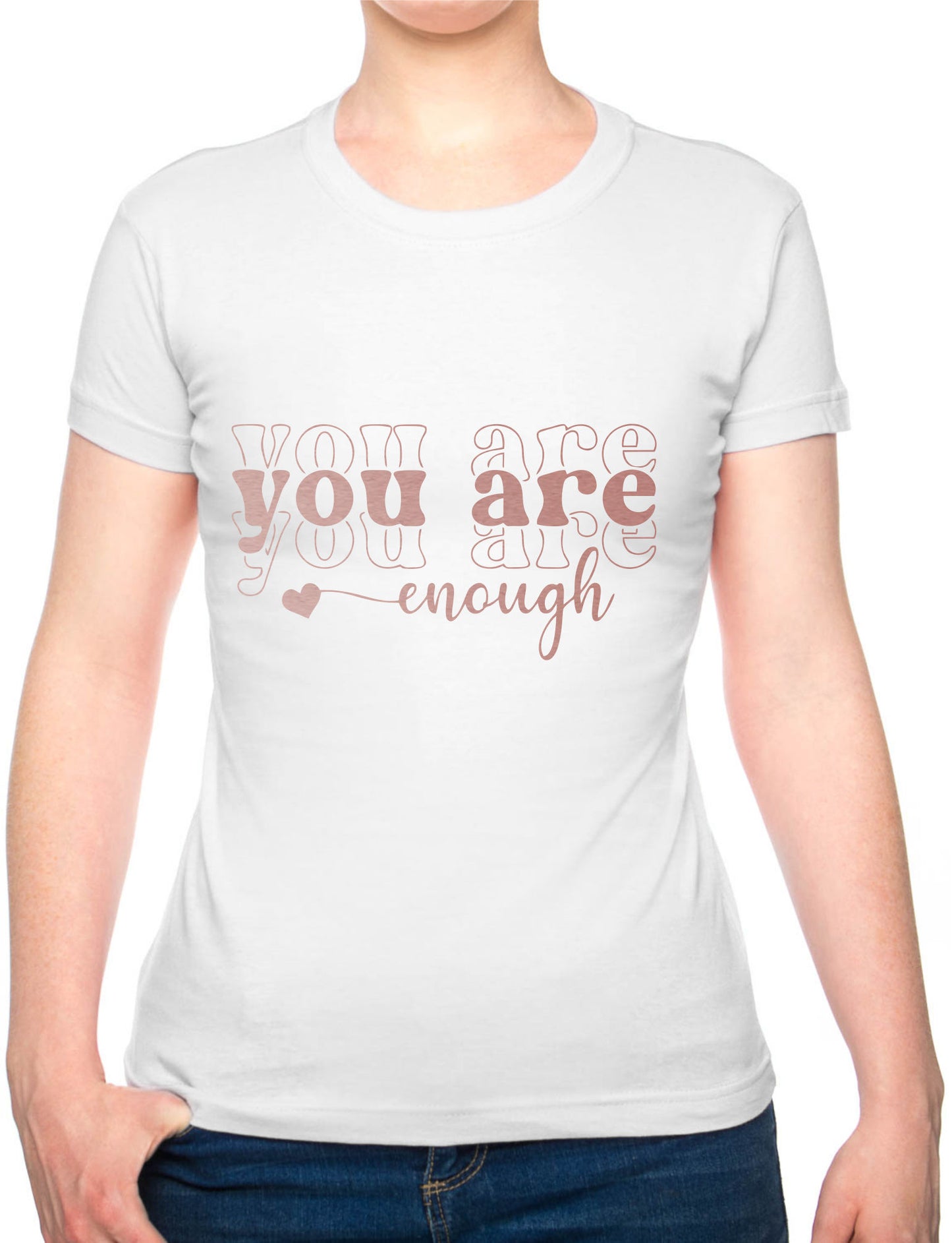 You Are Enough Metal Awareness Self Love Womens T-Shirt Tee