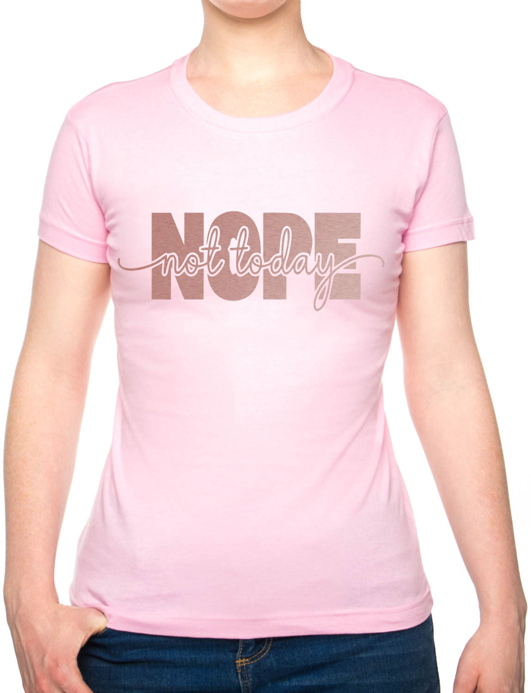 Nope Not Today Metal Awareness Self Love Womens T-Shirt Tee Ladies