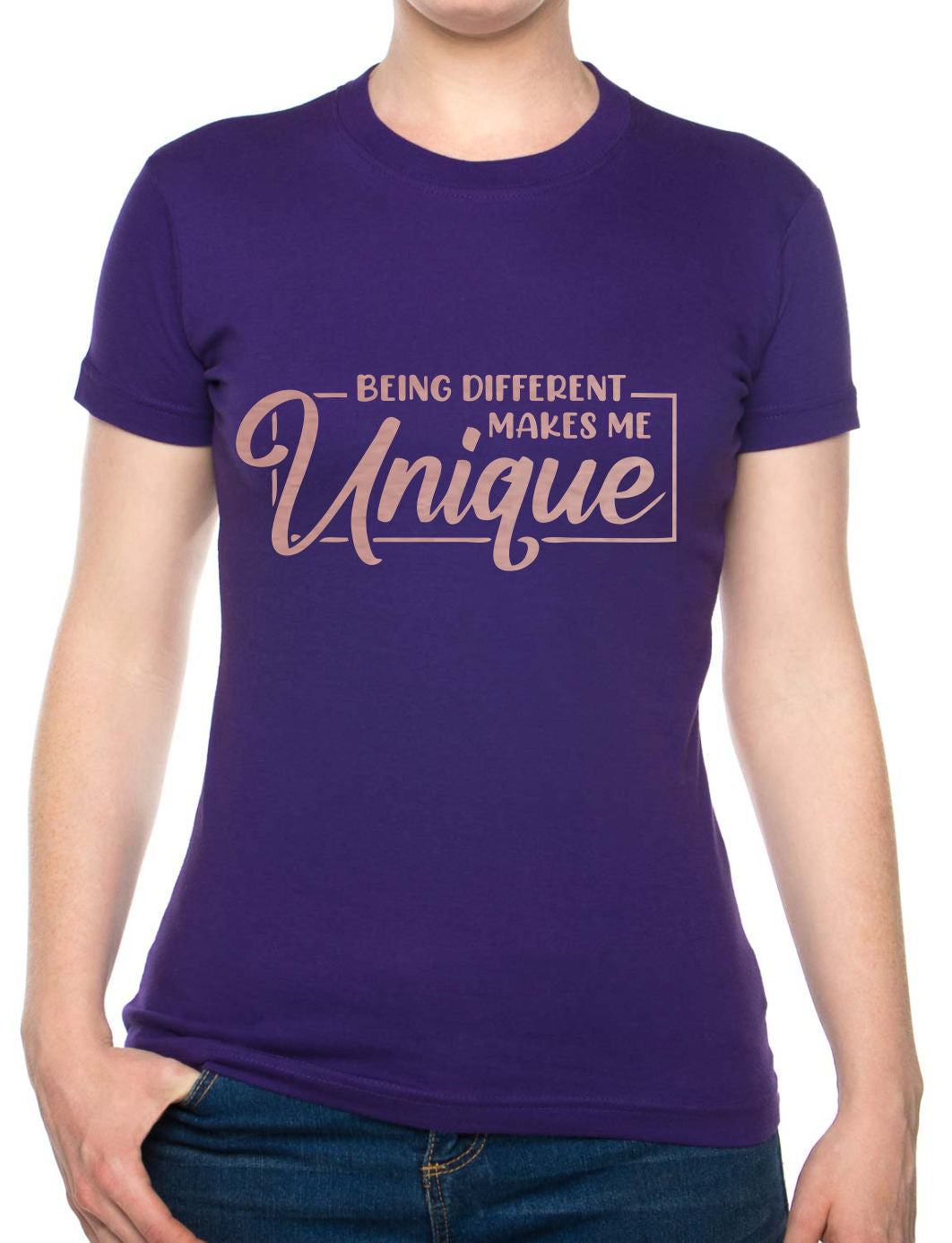 Being Different Makes Me Unique Metal Awareness Self Love Womens T-Shirt Tee