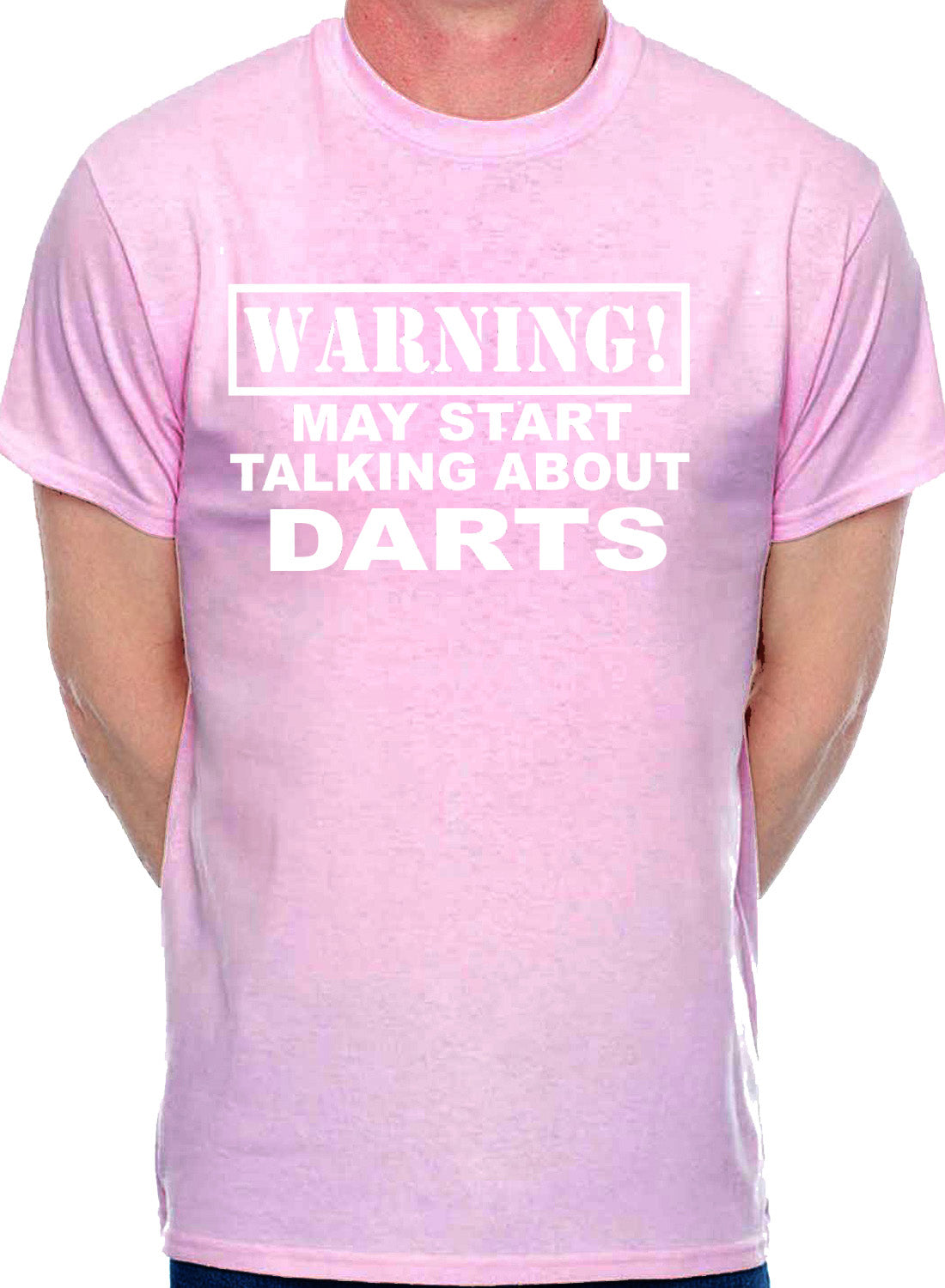 Warning May Talk About Darts Oche Mens T-Shirt