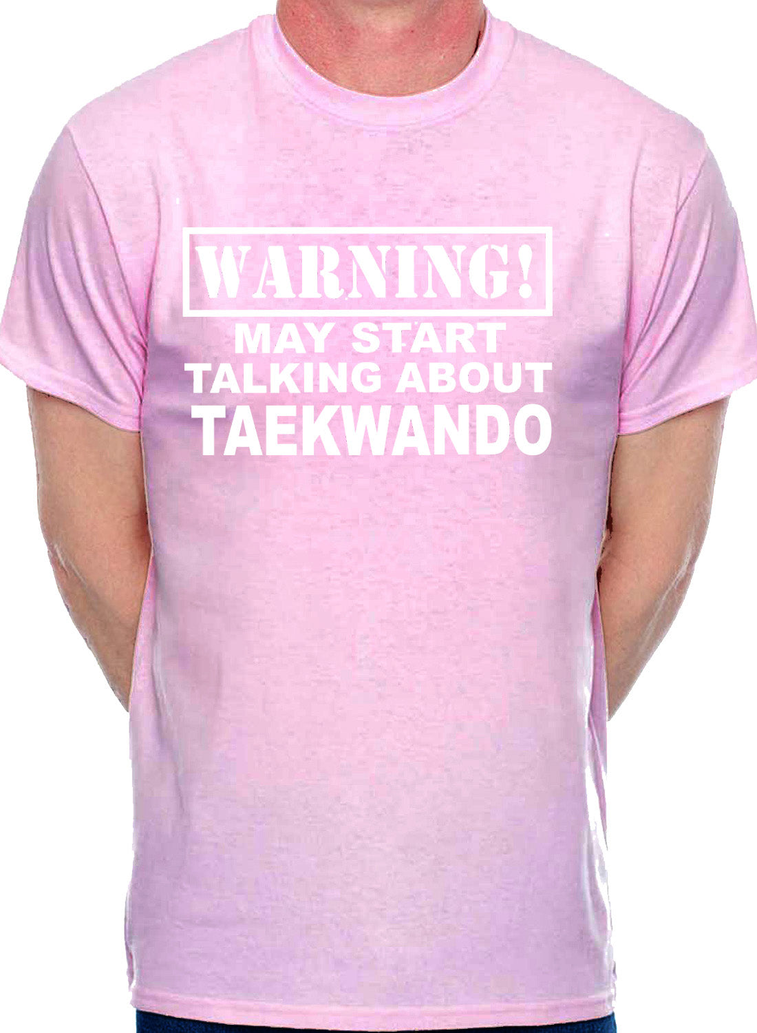Warning May Talk About Taekwondo Martial Arts Judo Mens T-Shirt