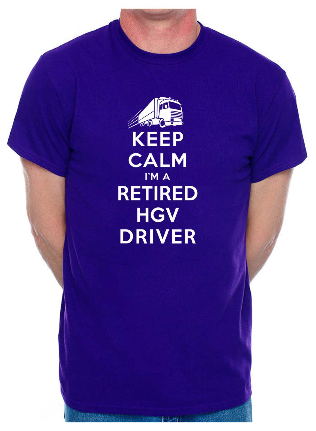 Keep Calm HGV Driver Truck Lorry Driver Retirement Gift Mens T-Shirt