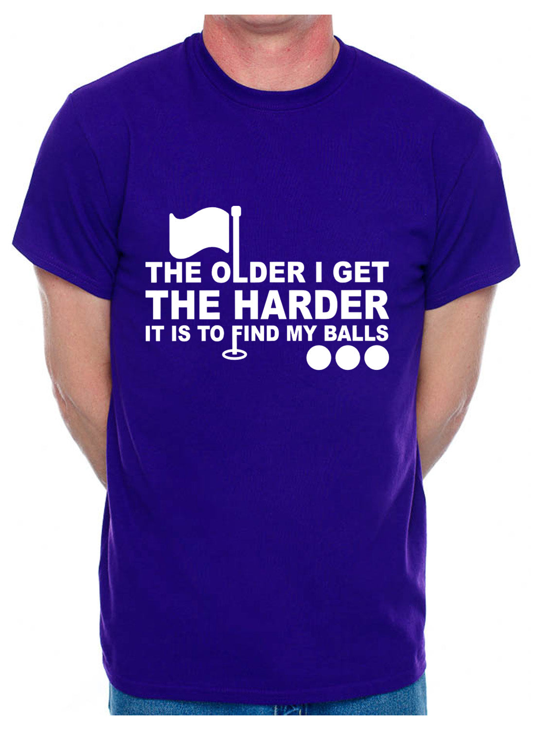 Golf Older I Get Harder To Find Balls Golfer's Mens T-Shirt