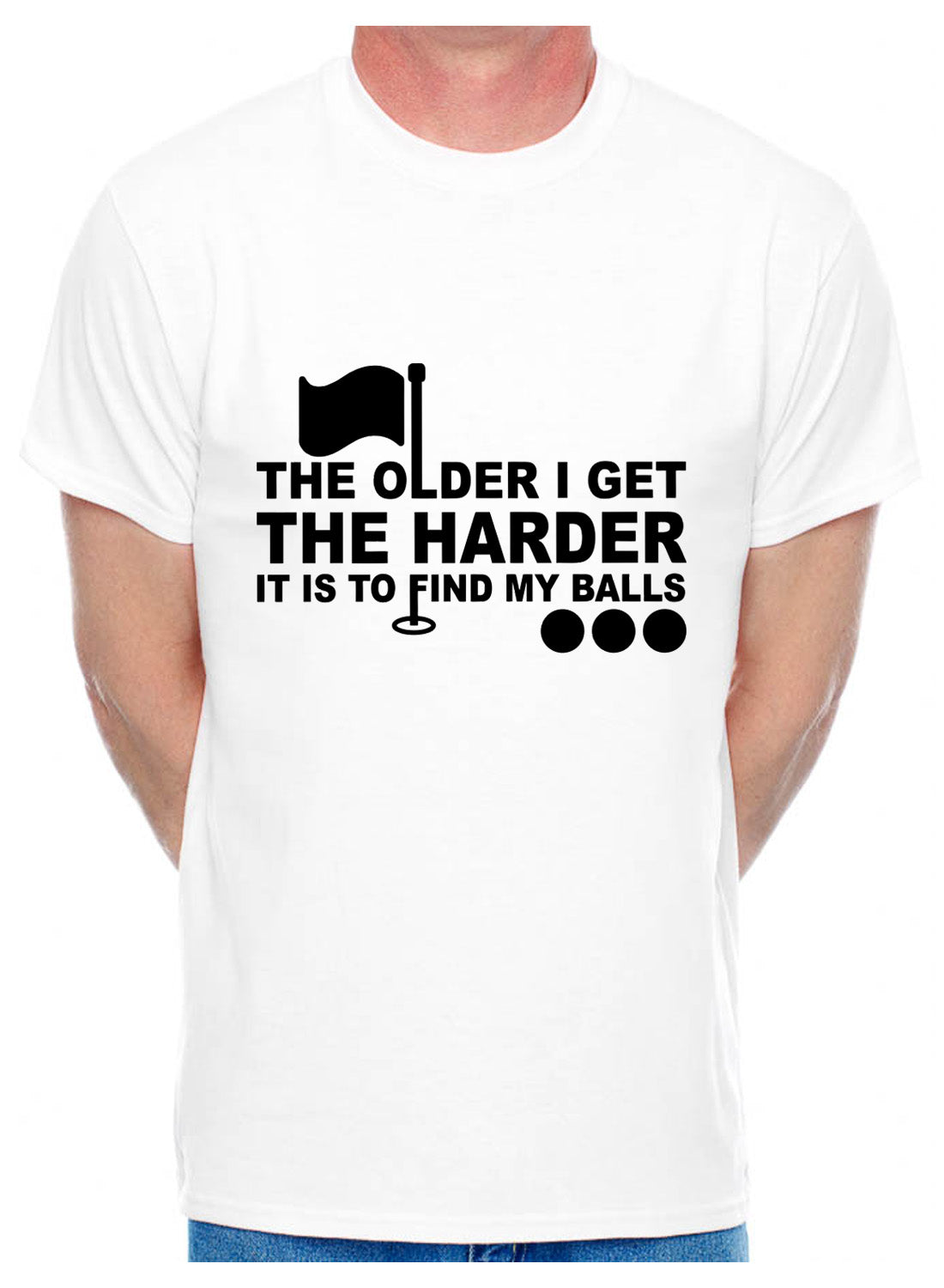 Golf Older I Get Harder To Find Balls Golfer's Mens T-Shirt