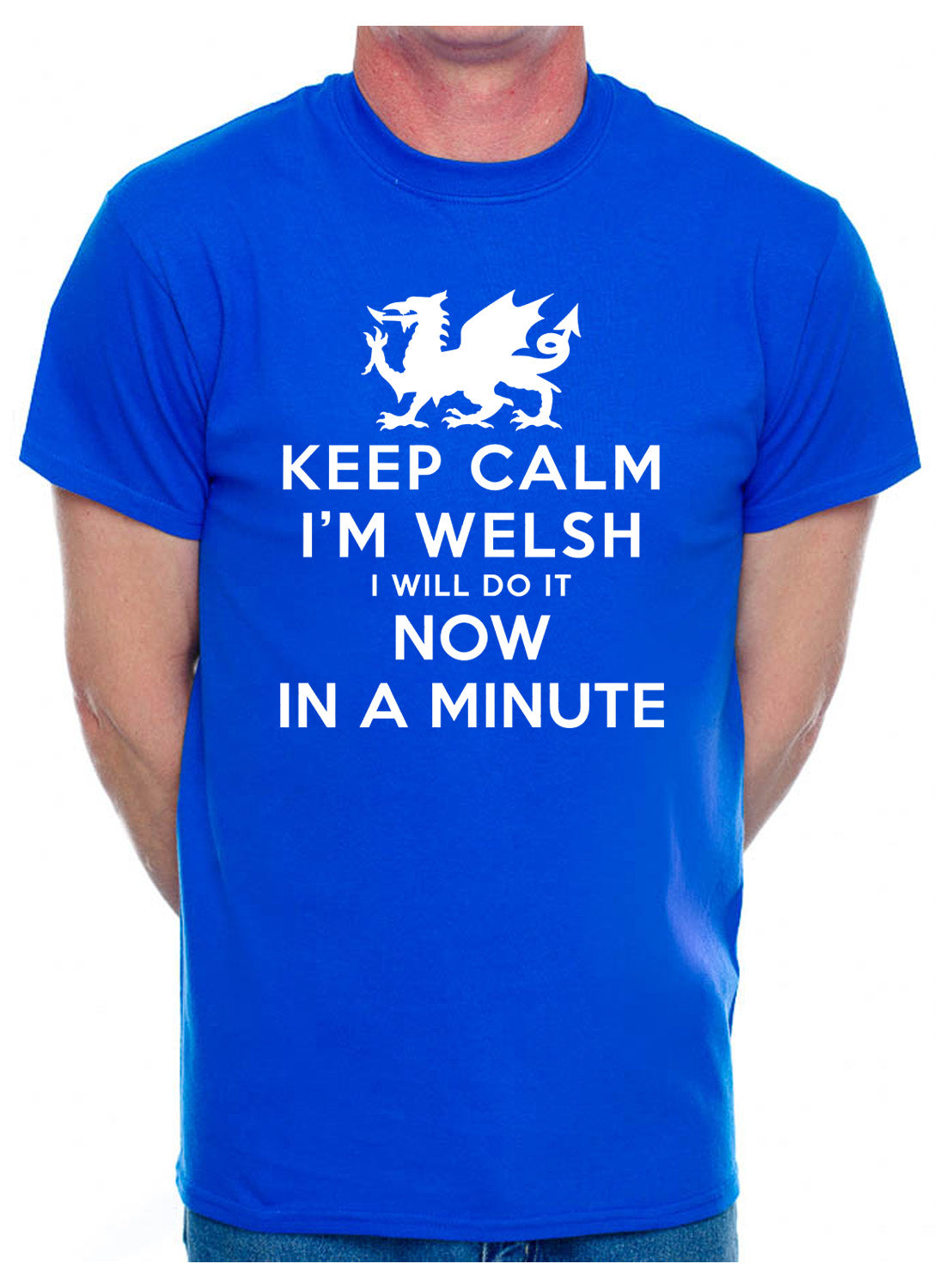Keep Calm I'm Welsh Wales Cymru Mens T-Shirt