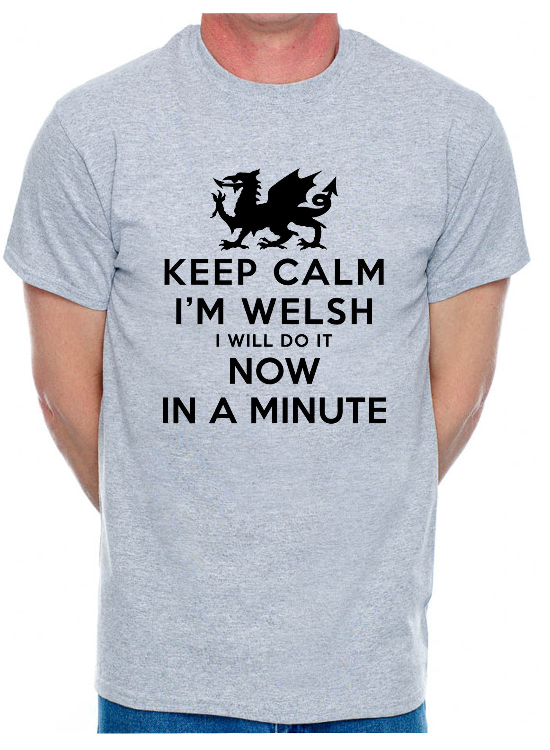 Keep Calm I'm Welsh Wales Cymru Mens T-Shirt
