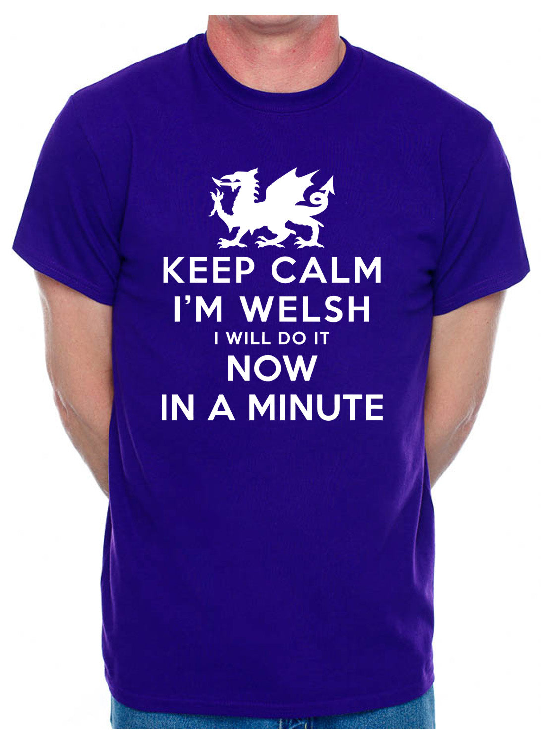 Keep Calm I'm Welsh Wales Cymru Mens T-Shirt