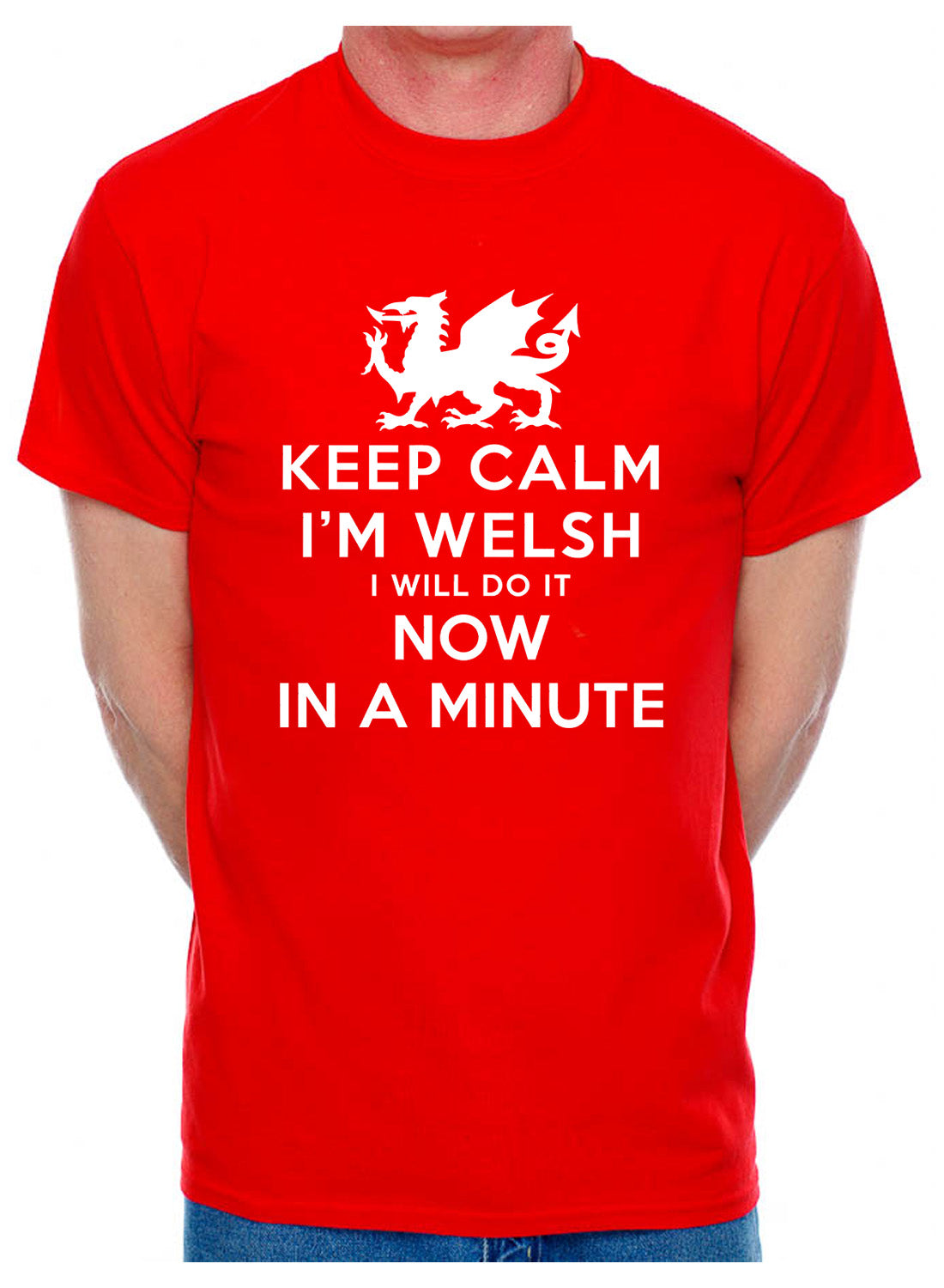 Keep Calm I'm Welsh Wales Cymru Mens T-Shirt