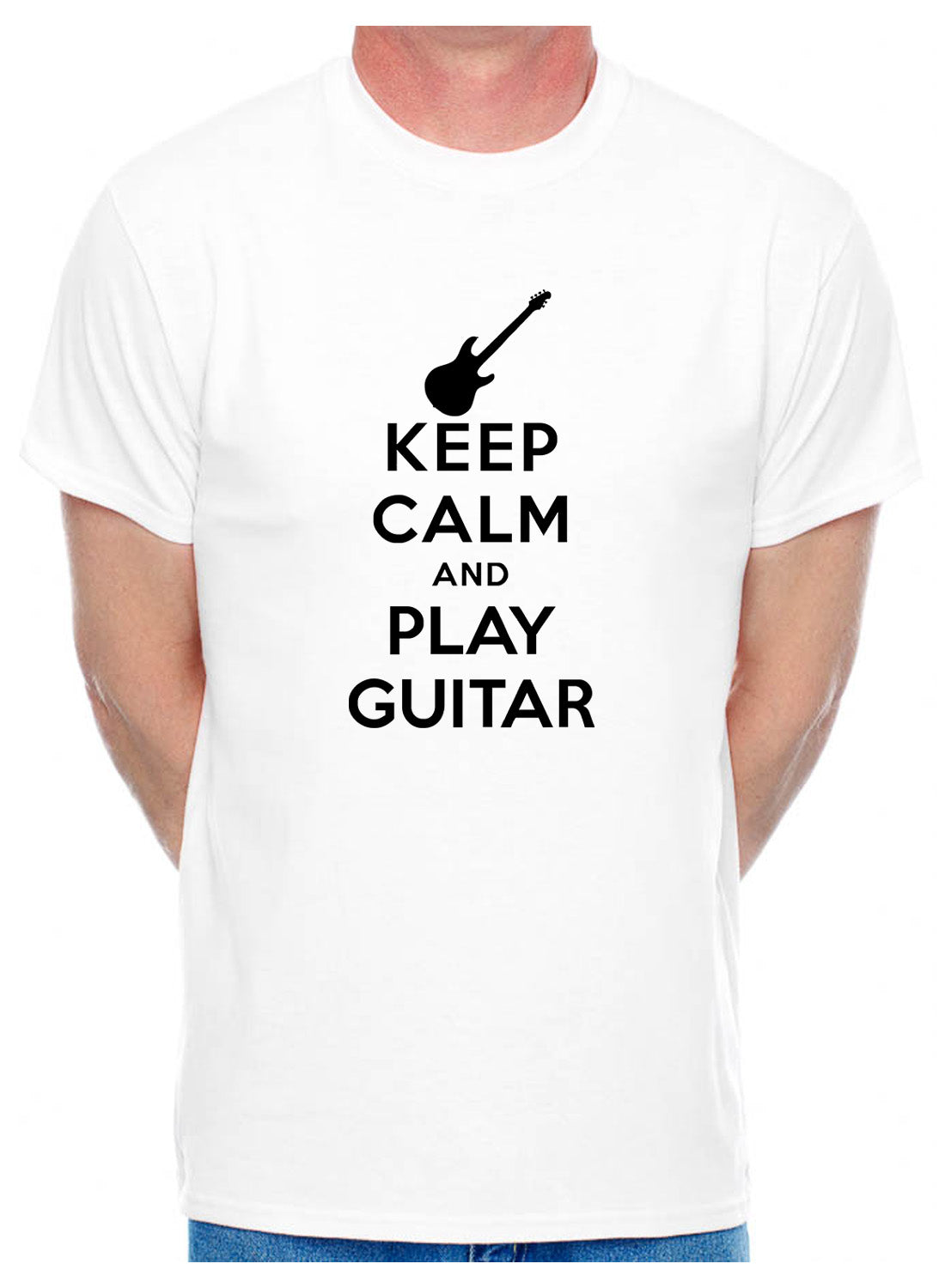 Keep Calm And Play The Guitar Guitarist Mens T-Shirt
