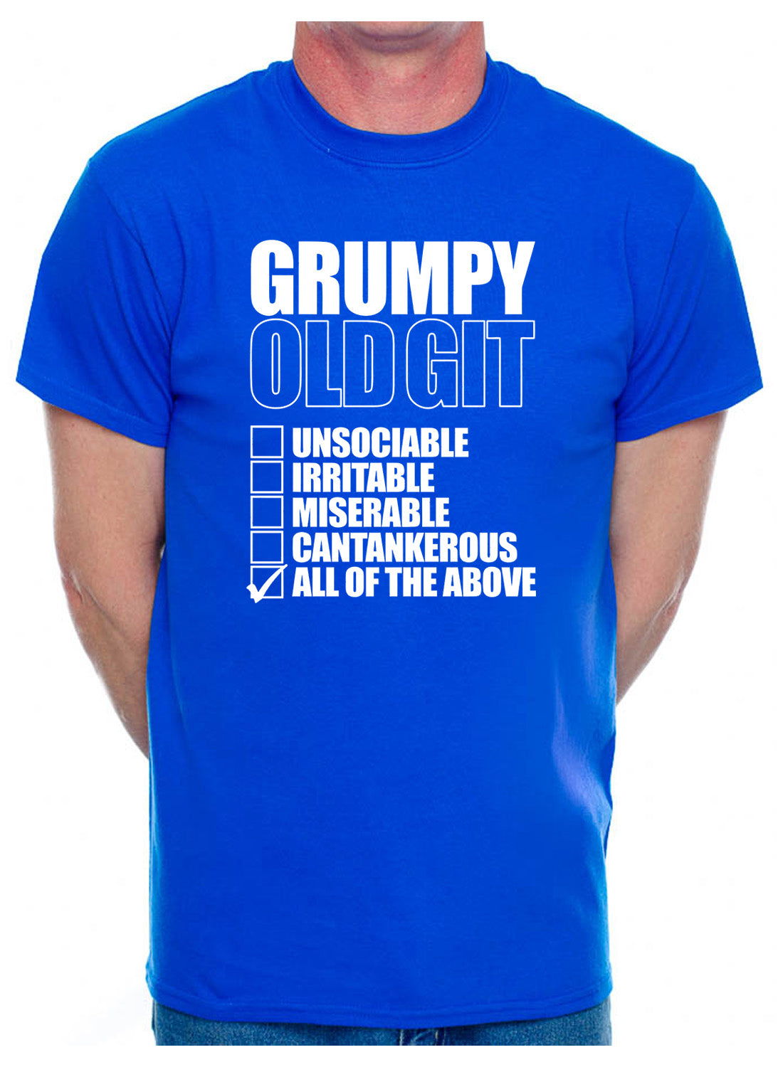 Grumpy Git Checklist Retirement Present Mens T-Shirt