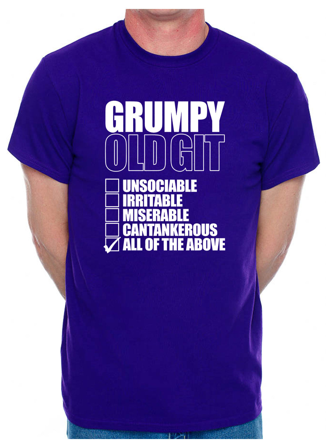 Grumpy Git Checklist Retirement Present Mens T-Shirt
