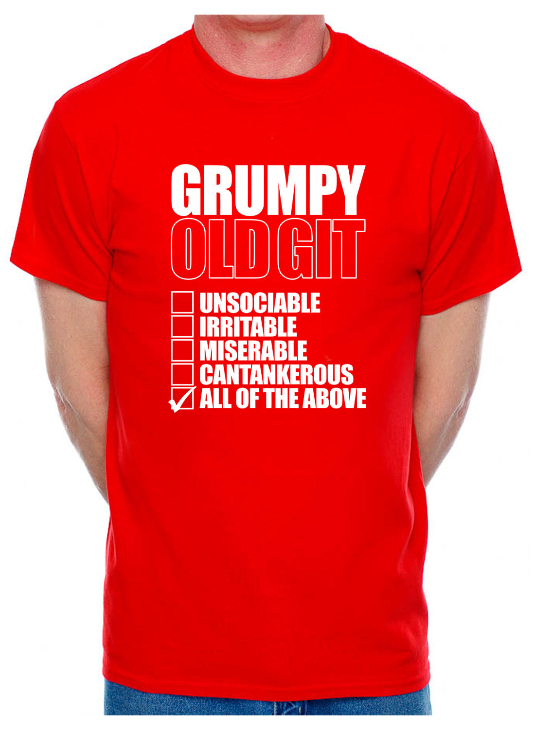 Grumpy Git Checklist Retirement Present Mens T-Shirt