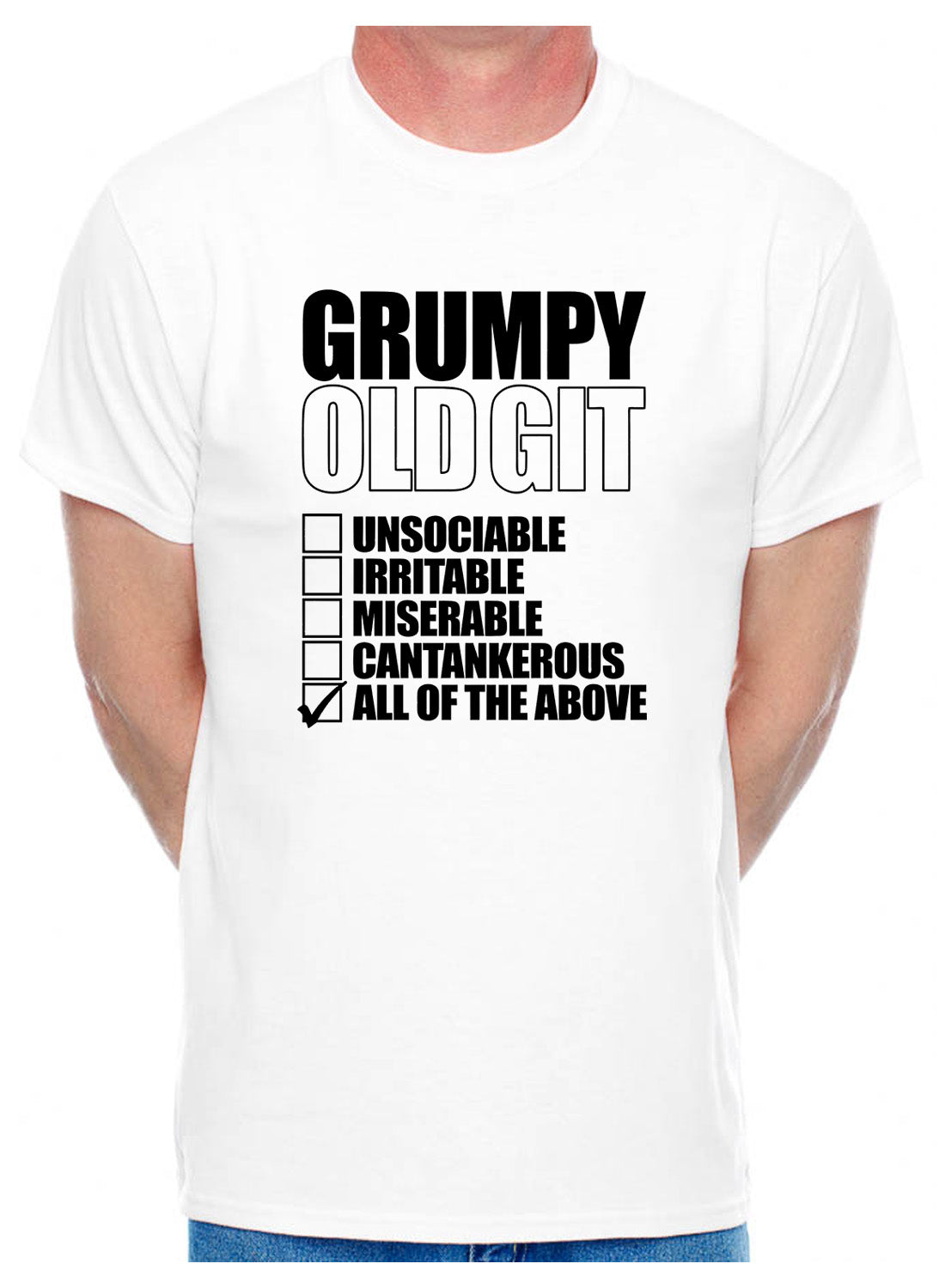 Grumpy Git Checklist Retirement Present Mens T-Shirt