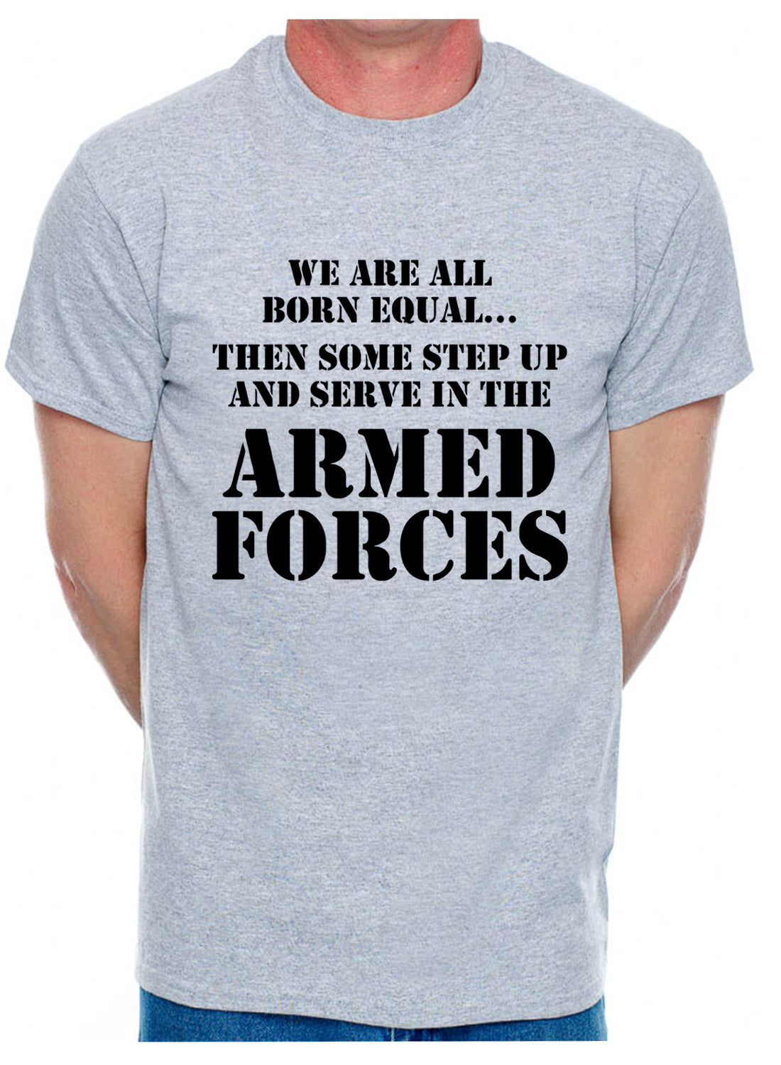 Armed Forces Army Navy Raf Gift Mens T-Shirt