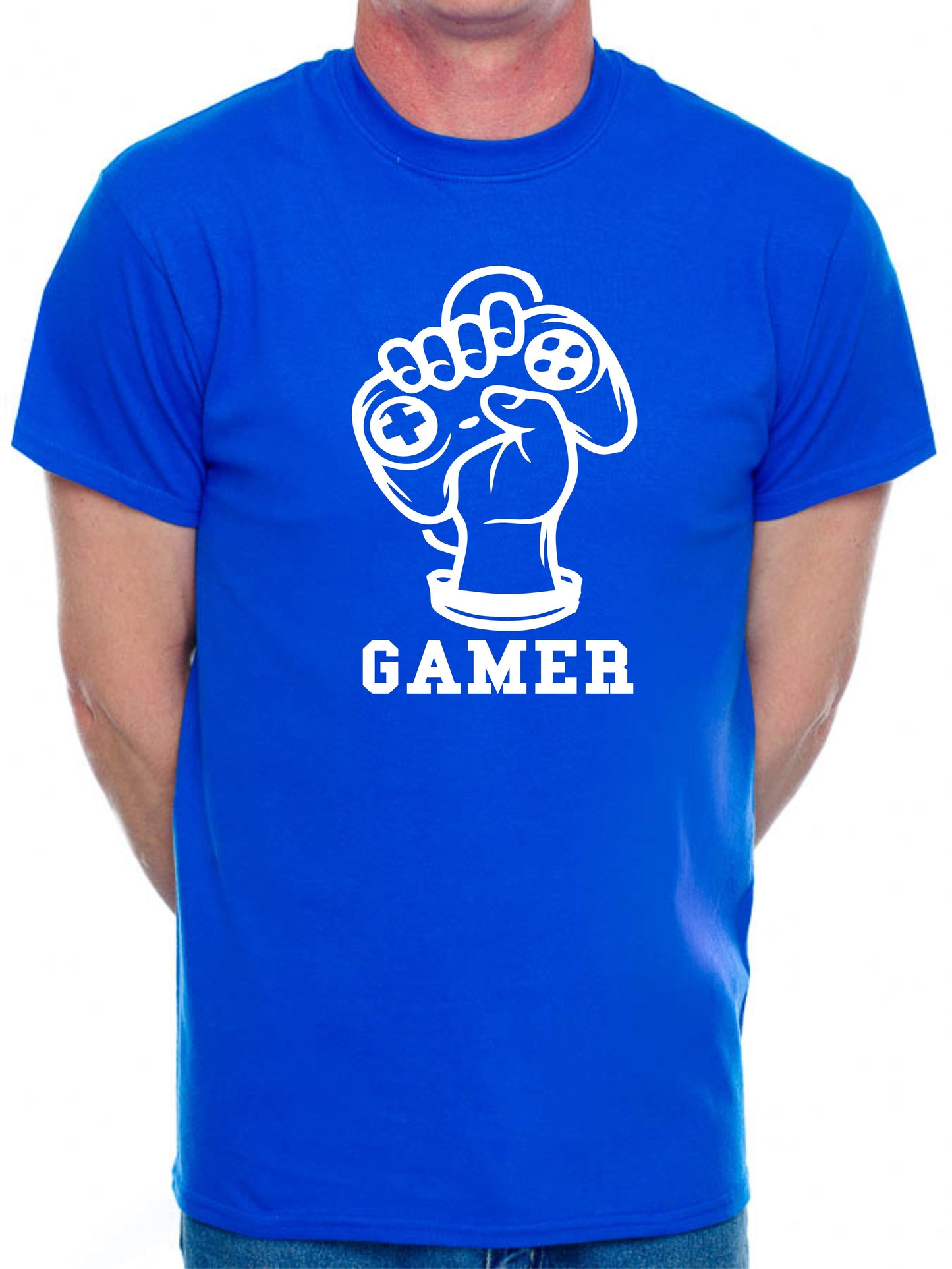 Gamer Fist Gaming T-Shirt Slogan Gamer X-Box Retro Gift Mens T-Shirt