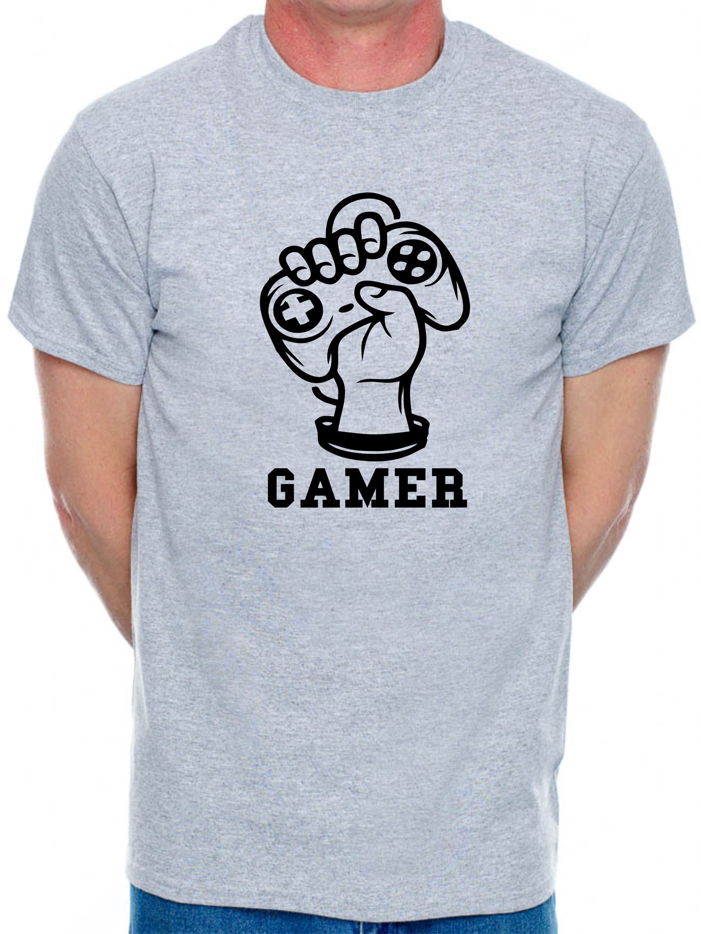 Gamer Fist Gaming T-Shirt Slogan Gamer X-Box Retro Gift Mens T-Shirt