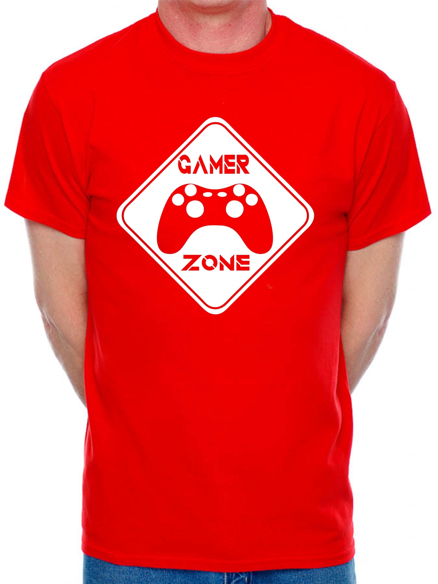 Gamer Zone Gift Gamer X-Box Retro Mens T-Shirt Gaming T-Shirt Slogan