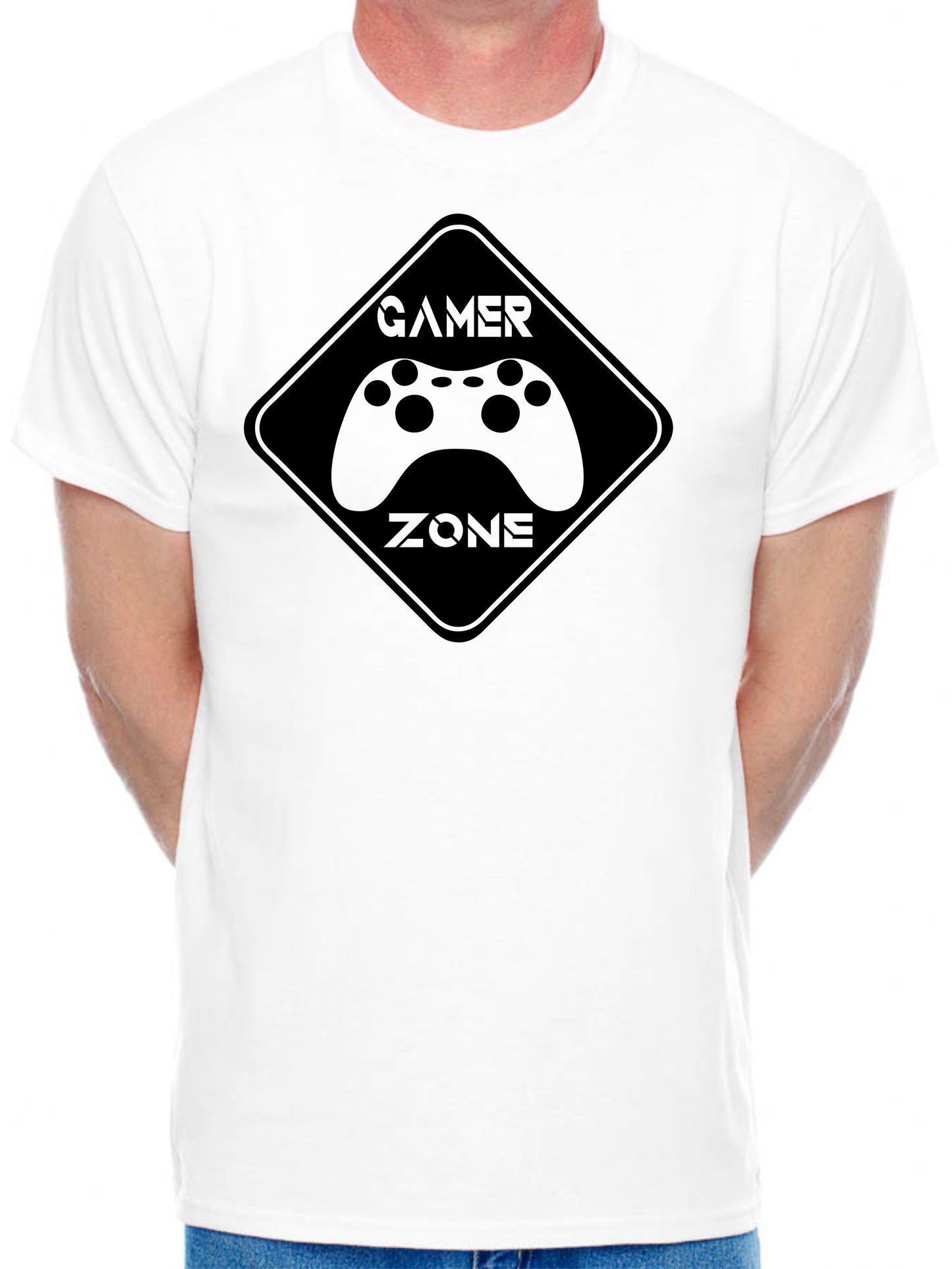 Gamer Zone Gift Gamer X-Box Retro Mens T-Shirt Gaming T-Shirt Slogan