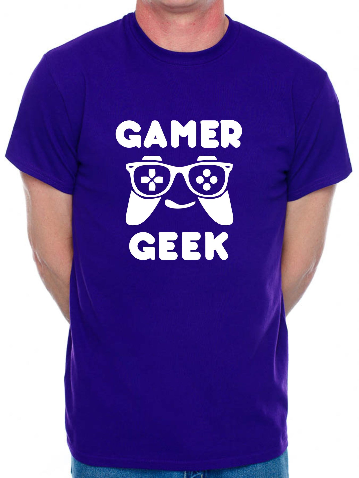 Gamer Geek Gift Mens T-Shirt Gaming T-Shirt Slogan Gamer Retro Playstation