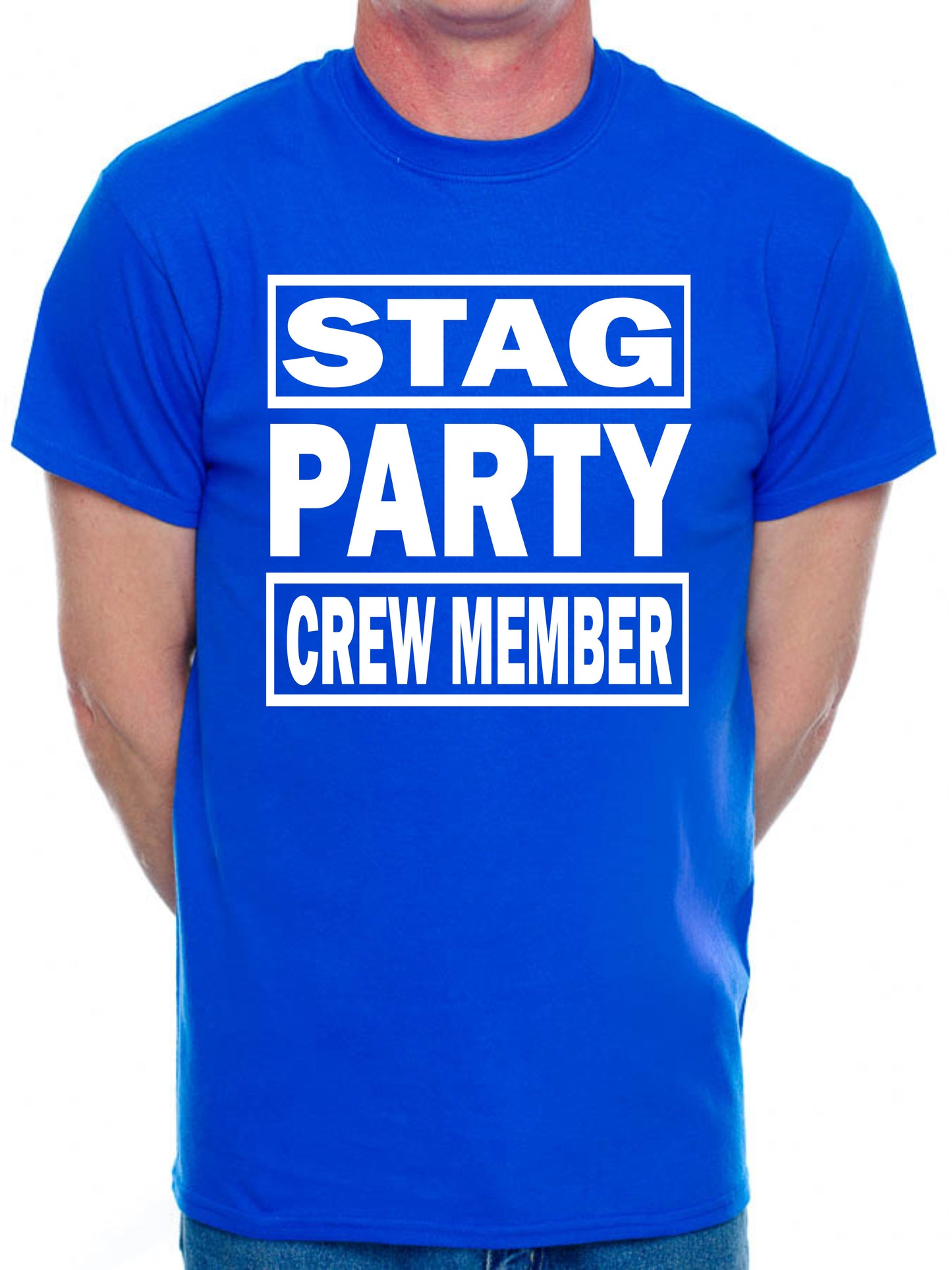 Stag Party Crew Member Stag Do Slogan T-Shirt Men's Man's Tee